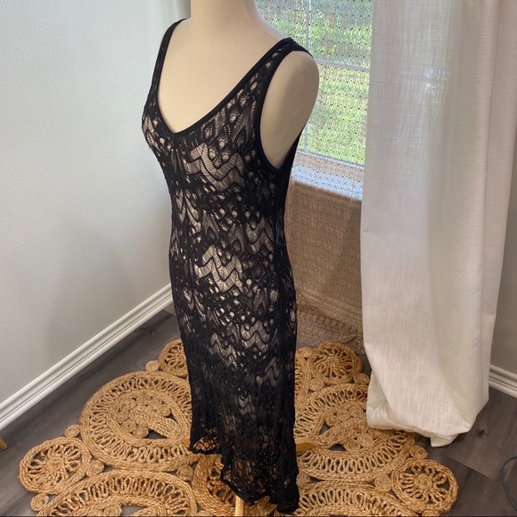 EILEEN FISHER Rare Crinkle Lace Dress - Picture 7 of 16